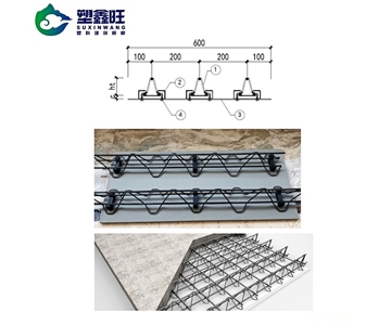 Steel truss floor plate